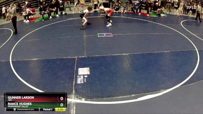 79 lbs Cons. Round 4 - Gunner Larson, JWC vs Rance Hughes, Pahranagat Valley