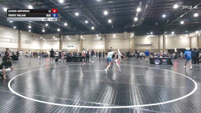 144 lbs Quarterfinal - Jaxon Arfaras, Lake Gibson vs Terry Milam, BLACK CREEK WRESTLING CLUB