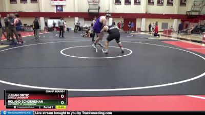 285 lbs Champ. Round 1 - Roland Schoeneman, University Of Washington vs Julian Ortiz, Linfield University