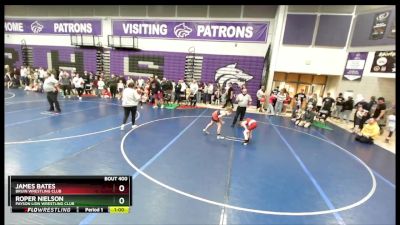 87 lbs Champ. Round 1 - James Bates, Bruin Wrestling Club vs Roper Nielson, Payson Lion Wrestling Club