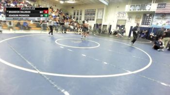 157 lbs Champ. Round 3 - Joaquin Pedroza, Costa Mesa vs Brandon Silliman, Mayfair