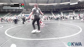 76 lbs 3rd Place - Makenya Carlton, Duncan Demon Wrestling vs Porter Hall, Husky WC