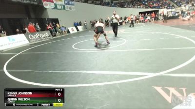 6A-190 lbs Cons. Round 5 - Kenya Johnson, Sprague vs Quinn Wilson, Sunset