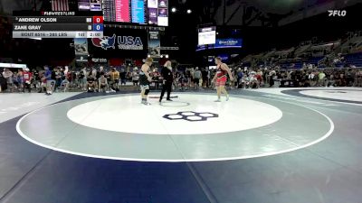285 lbs Champ. Rd Of 64 - Andrew Olson, MN vs Zane Gray, ID