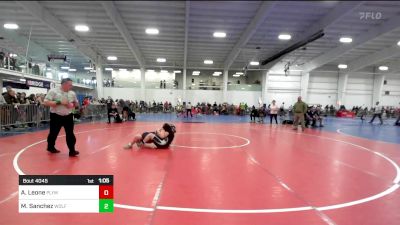 156 lbs Quarterfinal - Audra Leone, Plymouth NH vs Makenna Sanchez, Wolfgang Wr Ac