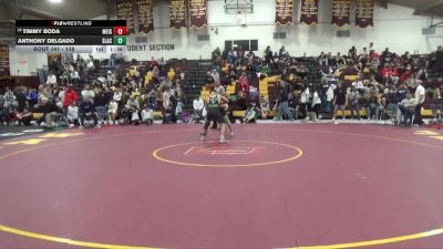 138 lbs Champ. Round 2 - Anthony Delgado, SLAM Academy vs Timmy Boda, Merritt Island