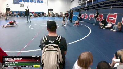 70 lbs Semifinal - Caysen Clark, Cowboy Kids WC vs Judd Vanderbilt, Eastside United