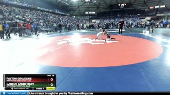 92 lbs Champ. Round 1 - Carson Sandstrom, UP Vikings Wrestling Club vs Payton Graveline, Mat Demon Wrestling Club
