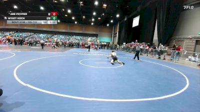105-113 lbs Round 2 - Wyatt Koch, Grizzly Youth Wrestling vs Abe Fichter, Nevada Elite