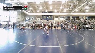 132 lbs Champ. Round 1 - Wyatt Miller, Diamondville Wrestling Club vs Jayse Weisbeck, Preston Warriors Wrestling