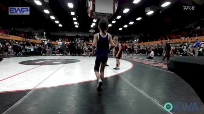 52 lbs Consi Of 8 #1 - Richard DeBelle, Perry Wrestling Academy vs Jaxxe Madrid, Chickasha Youth Wrestling