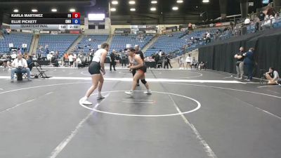 180 lbs Quarterfinal - Karla Martinez, Friends University vs Ellie Pickett, Central Methodist University