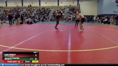 184 lbs Cons. Round 3 - Deante Porter, MN-West CC vs Liam Speich, UW-Eau Claire