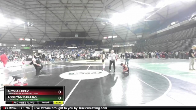 63 lbs Champ. Round 2 - Addilynn Barajas, Scrap Yard Garage Wrestling ...