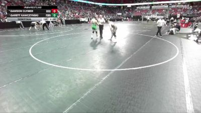 D1-215 lbs Semifinal - Garett Kawczynski, Port Washington vs Dawson Clymer, Hudson