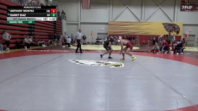 174 lbs 1st Place Match - Danny Diaz, Grand View (Iowa) vs Anthony Montez, Coe