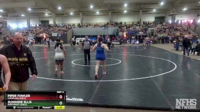 Girls 165 lbs Quarterfinal - Piper Fowler, Cleveland (Girls) vs Sunshine Ellis, Northwest (Girls)