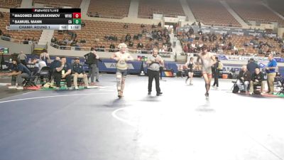 177-D1 Champ. Round 1 - Magomed Abdurakhimov, Williams Field High School vs Samuel Mann, Casteel High School