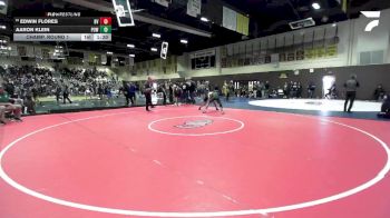 126 lbs Champ. Round 1 - Aaron Klein, Poway vs Edwin Flores, Bonita Vista