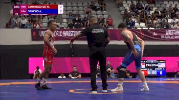 72 kg Round 1 - Alejandro Sancho, USA vs Wilfrido Samaniego, PAN