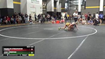 124 lbs Round 3 - Zoey Freeman, Oklahoma vs Madelyn Strohmayer, Minnesota