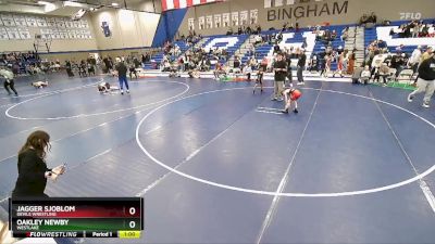 53-55 lbs Round 2 - Oakley Newby, Westlake vs Jagger Sjoblom, Devils Wrestling