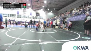 49 lbs Semifinal - Riley Stegeman, Raw Wrestling Club vs Maculey Andrews, Raw Wrestling Club