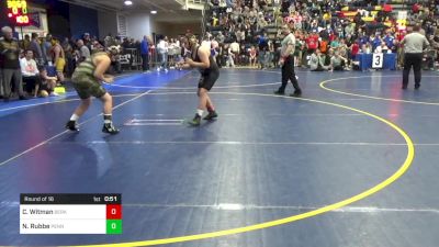 180 lbs Round Of 16 - Colt Witman, Berks Catholic vs Nico Rubbe, Penn Trafford