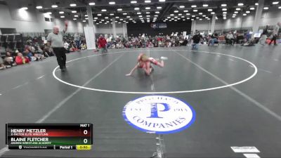 92 lbs Cons. Round 4 - Henry Metzler, X-Factor Elite Wrestling vs Blaine Fletcher, Askren Wrestling Academy