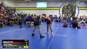 190 lbs Cons. Round 2 - Jeryn Funke, West Delaware, Manchester vs Brian Snyder, Centerville