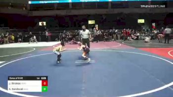 54 lbs Consi Of 8 #2 - Jayse Birakos, Oakdale vs Arian Sandoval, Bagdad Copperhead WC