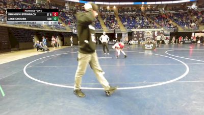 105 lbs Quarterfinal - Brayden Steinbach, St Marys vs Jake Crouse, Lions Den