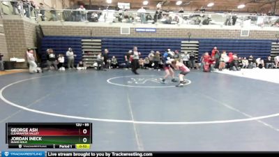 85 lbs Cons. Round 3 - George Ash, Clearwater Valley vs Jordan Ineck, Idaho Gold