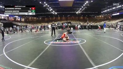 92 lbs Cons. Round 2 - Jackson Griffin, Fl Scorpions Wrestling Club vs Alejandro Ortega, Eagle Empire