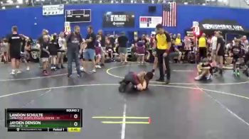 92 lbs Round 2 (6 Team) - Landon Schulte, Combative Sports Athletic Center vs Jayden Denson, Iowa Elite