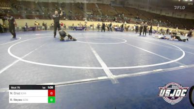 76 lbs Quarterfinal - Nathan Cruz, Scrap Yard Training vs Rudy Reyes, Derby Wrestling Club