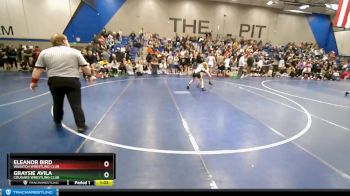 105 lbs Champ. Round 1 - Eleanor Bird, Wasatch Wrestling Club vs Graysie Avila, Cougars Wrestling Club