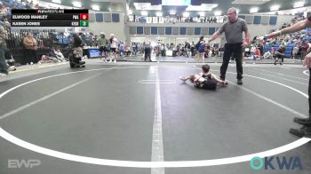 43 lbs Quarterfinal - Elwood Manley, Perry Wrestling Academy vs Kasen Jones, Kingfisher YellowJackets