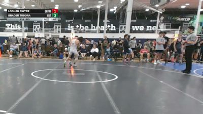 134 lbs Rr Rnd 2 - Loghan Dwyer, Empire Black - HSC vs Braden Todora, Grit Mat Club Red - HSC