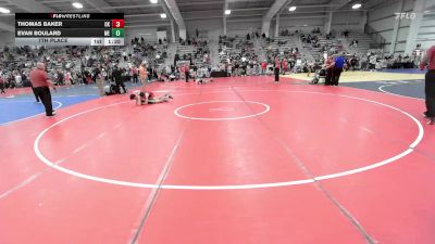 126 lbs 7th Place - Thomas Baker, OK vs Evan Boulard, ME