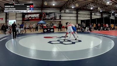 74 kg Champ. Round 2 - Anwar Alli, CLT Regional Training Center vs Seth Weaver, Maryland