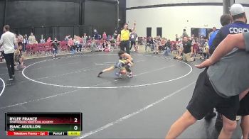 52 lbs 1st Place Match - Isaac Aguillon, C2X vs RyLee France, Spartanburg Wrestling Academy