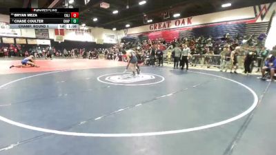 132 lbs Champ. Round 1 - Chase Coulter, Chaparral vs Bryan Meza, California (Whittier)