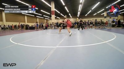 215 lbs Quarterfinal - Jacob Knutson, Spartan Mat Club vs Brandon Salinas, Dead Shot Wrestling Club