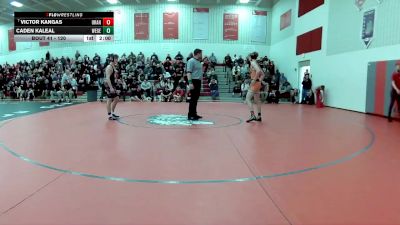 120 lbs Quarterfinal - Victor Kangas, Orange vs Caden Kaleal, West Geauga