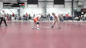 174 lbs 3rd Place - Mason Gourley, Coast Guard vs John Lagana, Trinity