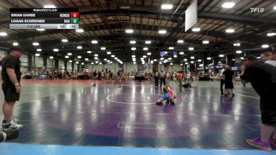 110 lbs Rr Rnd 1 - Brian Danbe, RedNose Wrestling School ES vs Logan Schreiner, Ragin Raisins Concord ES