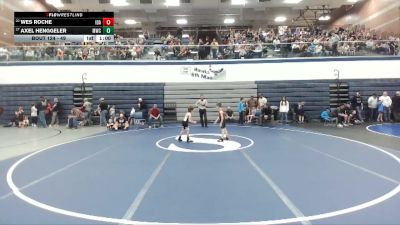 49 lbs Cons. Round 1 - Wes Roche, Idaho vs Axel Henggeler, McCall Wrestling Club