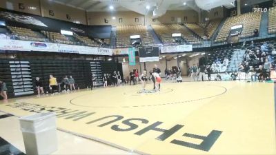 124 lbs Quarterfinal - Morgan Maschmann, Fort Hays State vs Skye Shelmerdine, Minot State