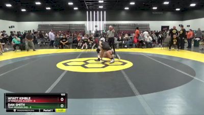 105 lbs Round 3 (8 Team) - Wyatt Kimble, CP Wrestling Academy vs Dan Smith, Team Missouri (MO)